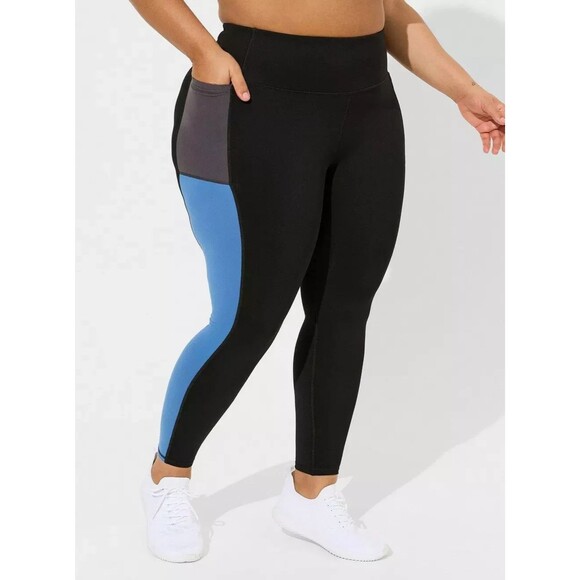 Torrid Full-Length Colorblock Side Pocket Active Legging Size 5 or 28 Plus - Picture 1 of 5